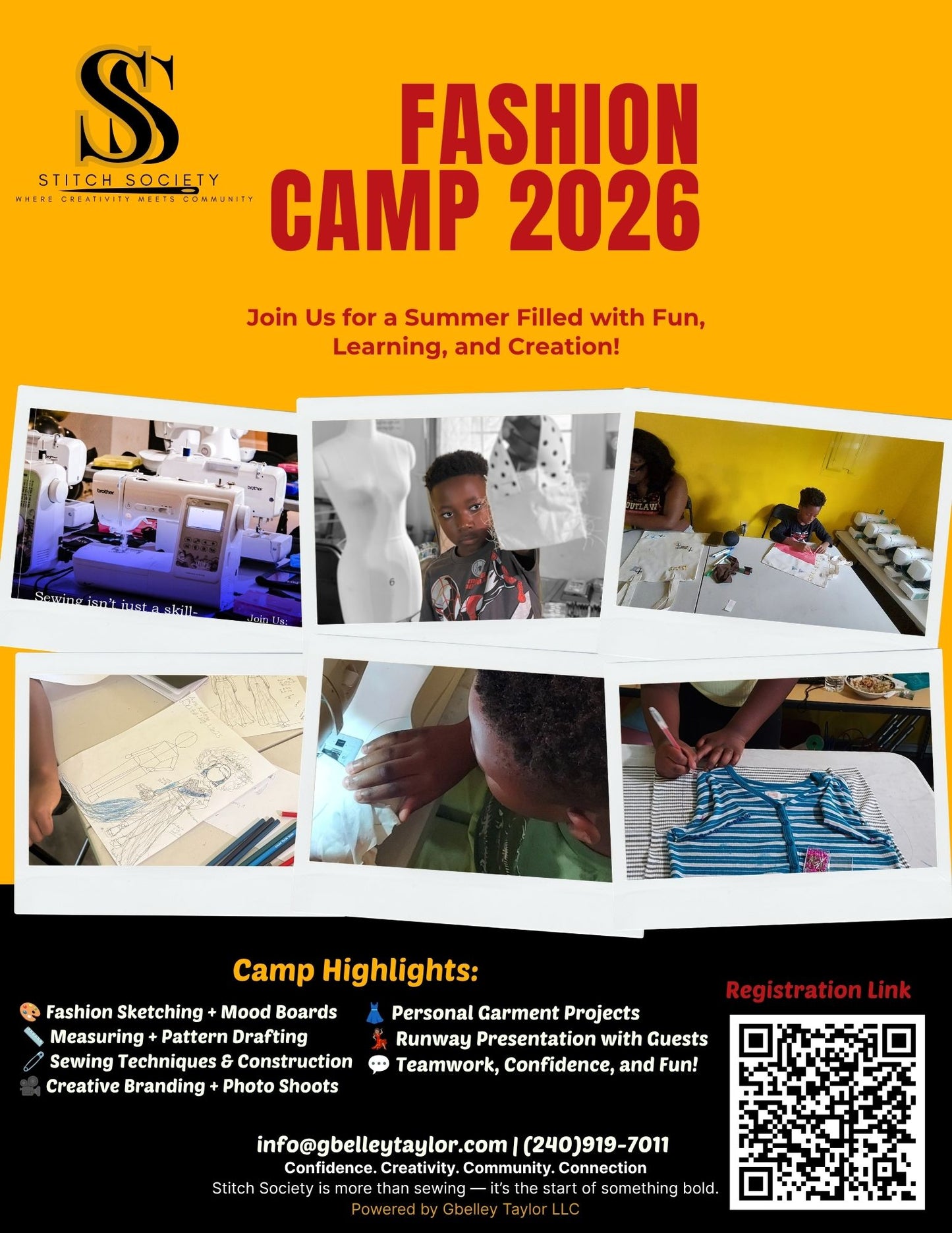 Stitch Society Fashion Camp – Summer