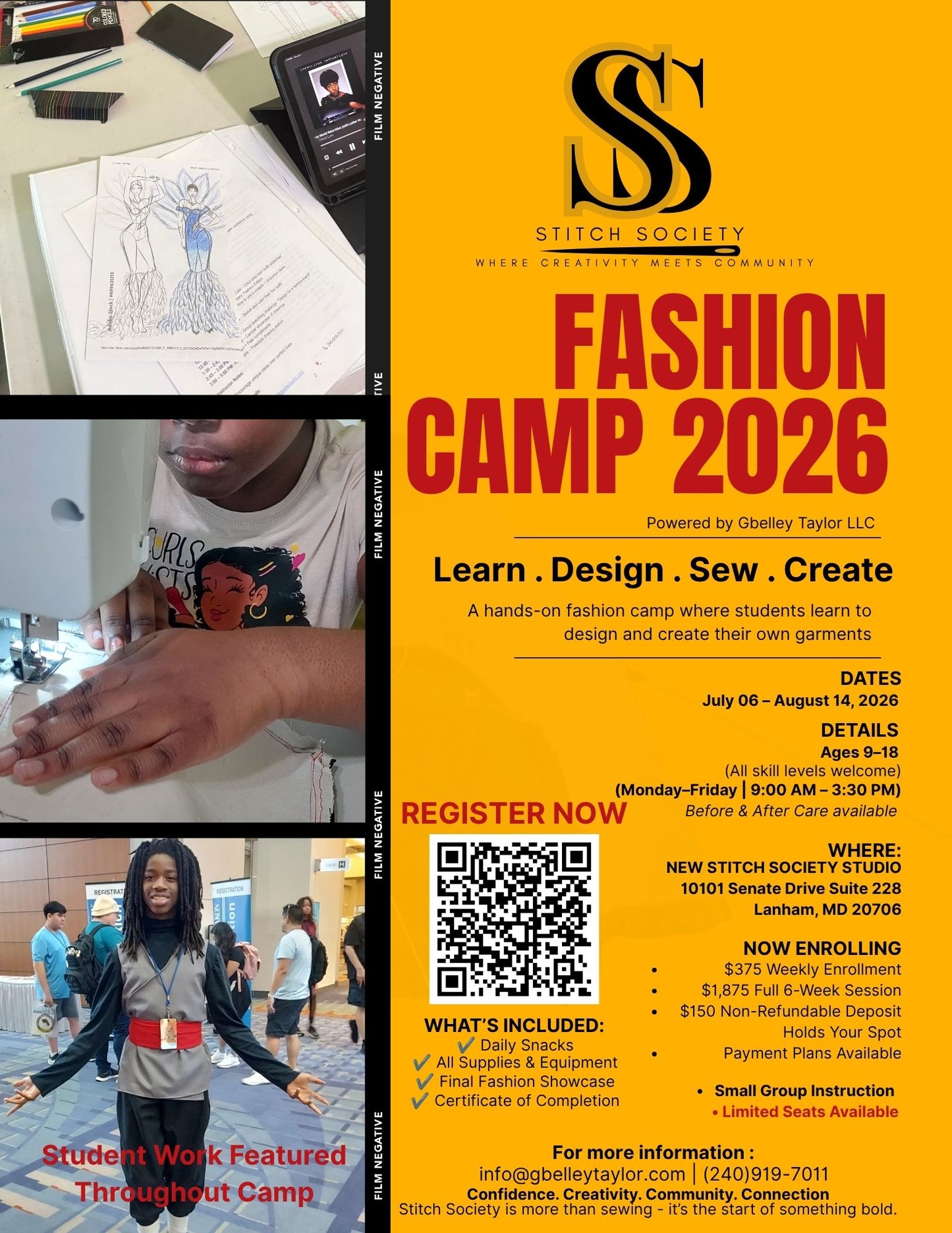 Stitch Society Fashion Camp – Summer